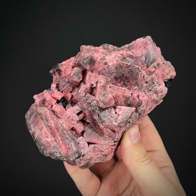 large Rhodonite w/ Franklinite