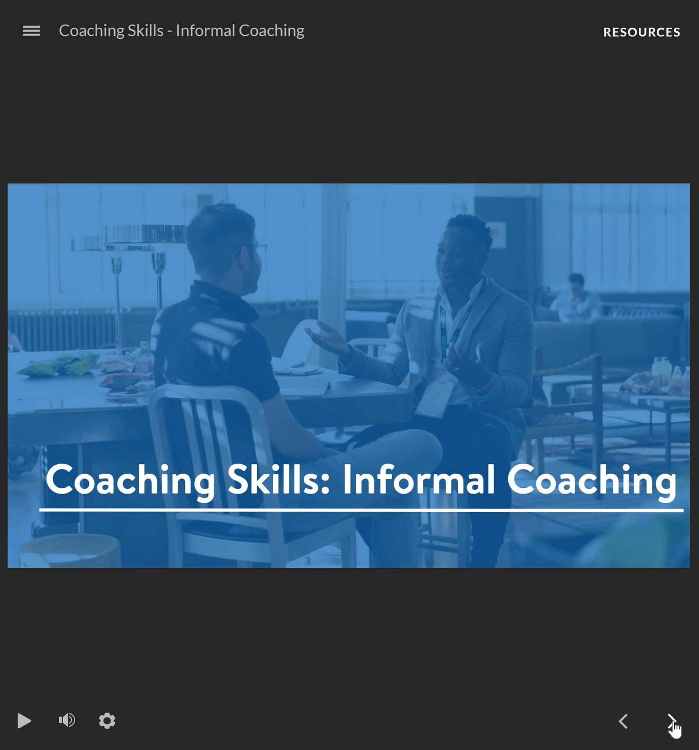 Coaching Skills Informal Coaching Course Preview.wmv on Vimeo