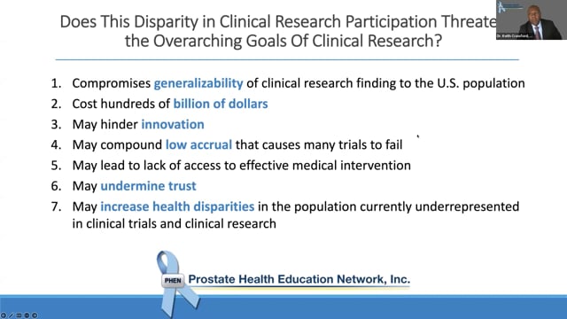 Increasing the Participation of African American Patients in Prostate Cancer Clinical Trials Panel Discussion