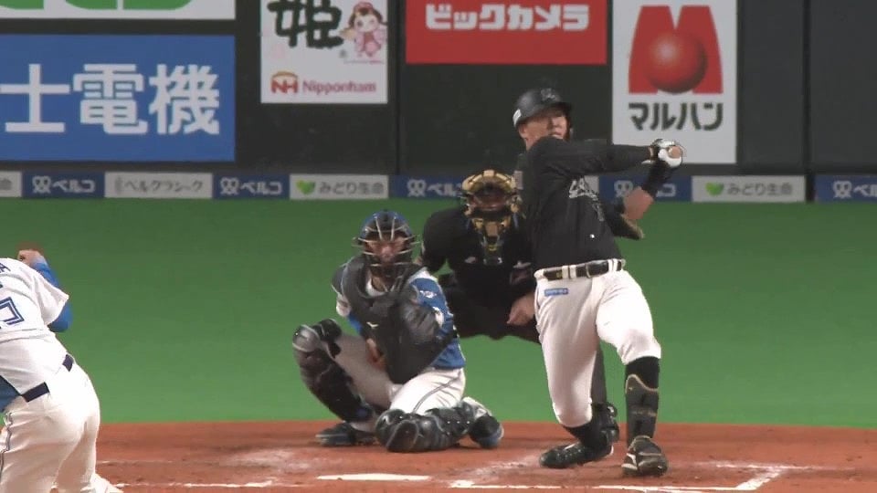 【4回表】この回一挙6得点!! マリーンズ・山口航輝 第15号2ランホームラン!! 2022年9月28日 北海道日本ハムファイターズ 対 千葉ロッテマリーンズ