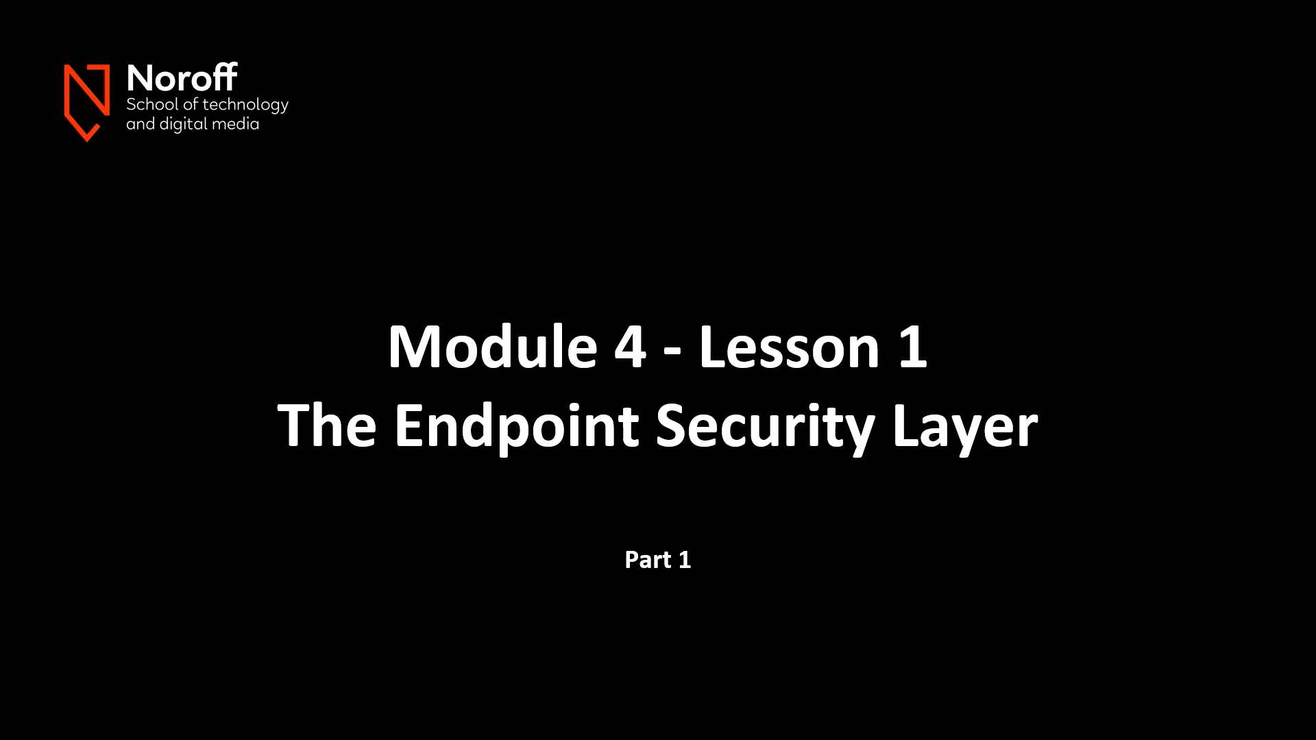 CyberOps Module 4 - Lesson 1 [Part 1] The endpoint security layer on Vimeo