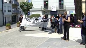 Concentració mestres protesta retallades