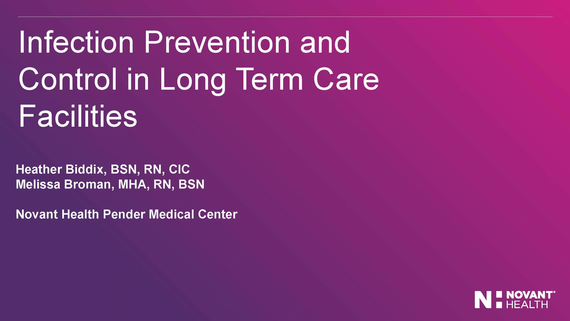 the-infection-preventionist-in-long-term-care-on-vimeo