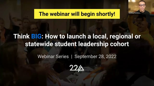 Launch a local, regional or statewide student cohort
