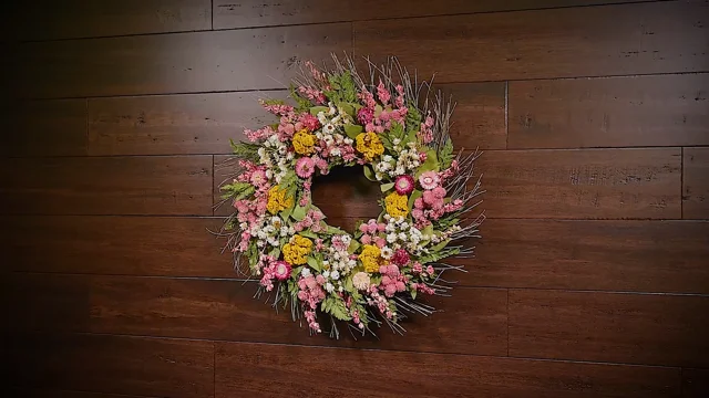 The Winter White Dried Flower Wreath – Harmony Harvest Farm