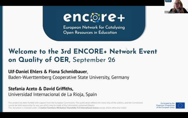 ENCORE+ Network Event on Quality