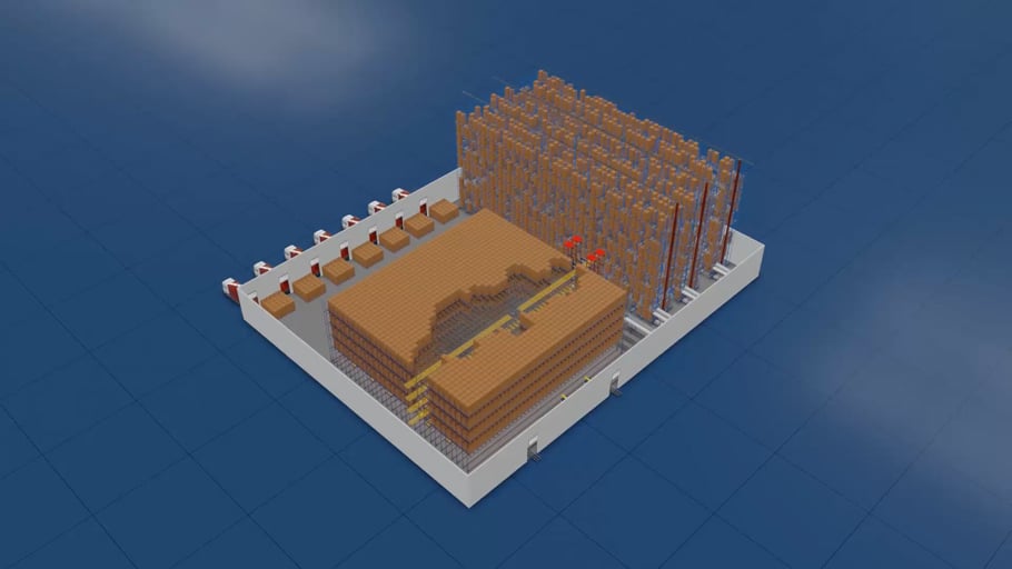 Addverb PepsiCo Warehouse Automation 3D animation