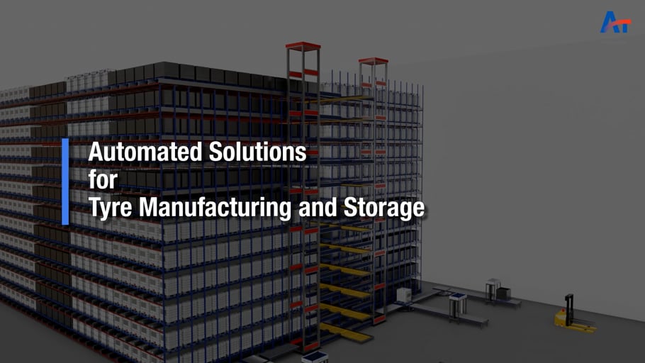 Addverb Tyre Manufacturing and Storage 3D animation
