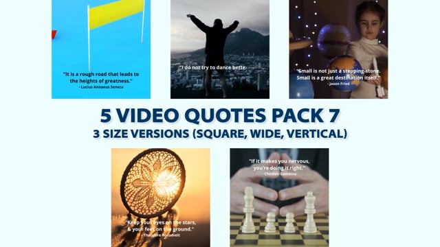 Video Quotes Pack 4
