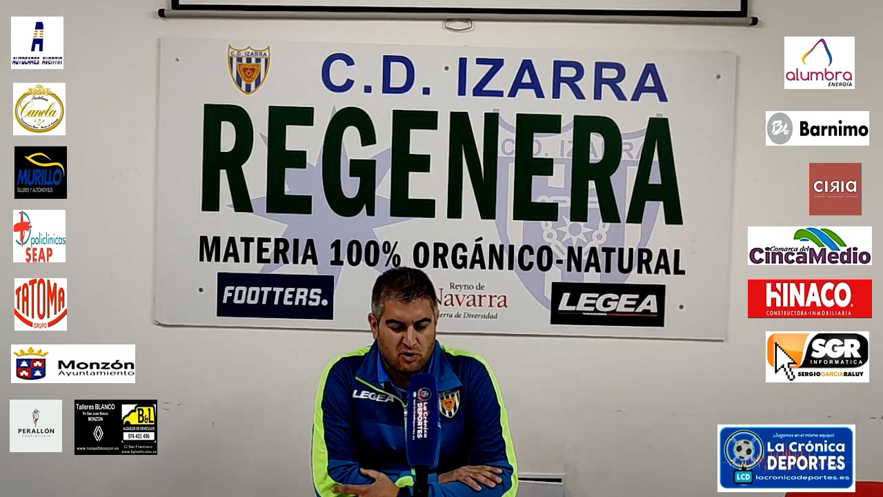 ALEX  HUERTA (Entrenador Izarra) Izarra 2-0 At.Monzón / Copa  Federación