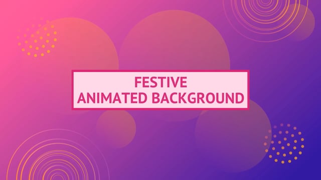 Festive Animated Background