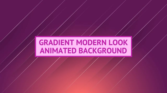 Gradient Modern Look Animated Background
