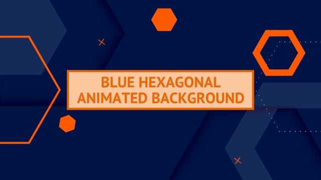 Blue Hexagonal Animated Background