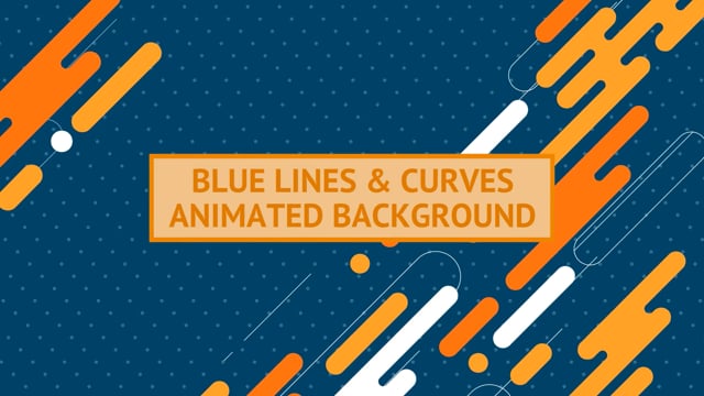 Blue Lines and curves Animated Background