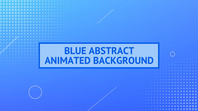 Blue Abstract Animated Background
