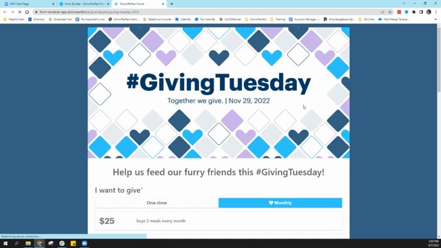 Giving Tuesday Online Forms Overview