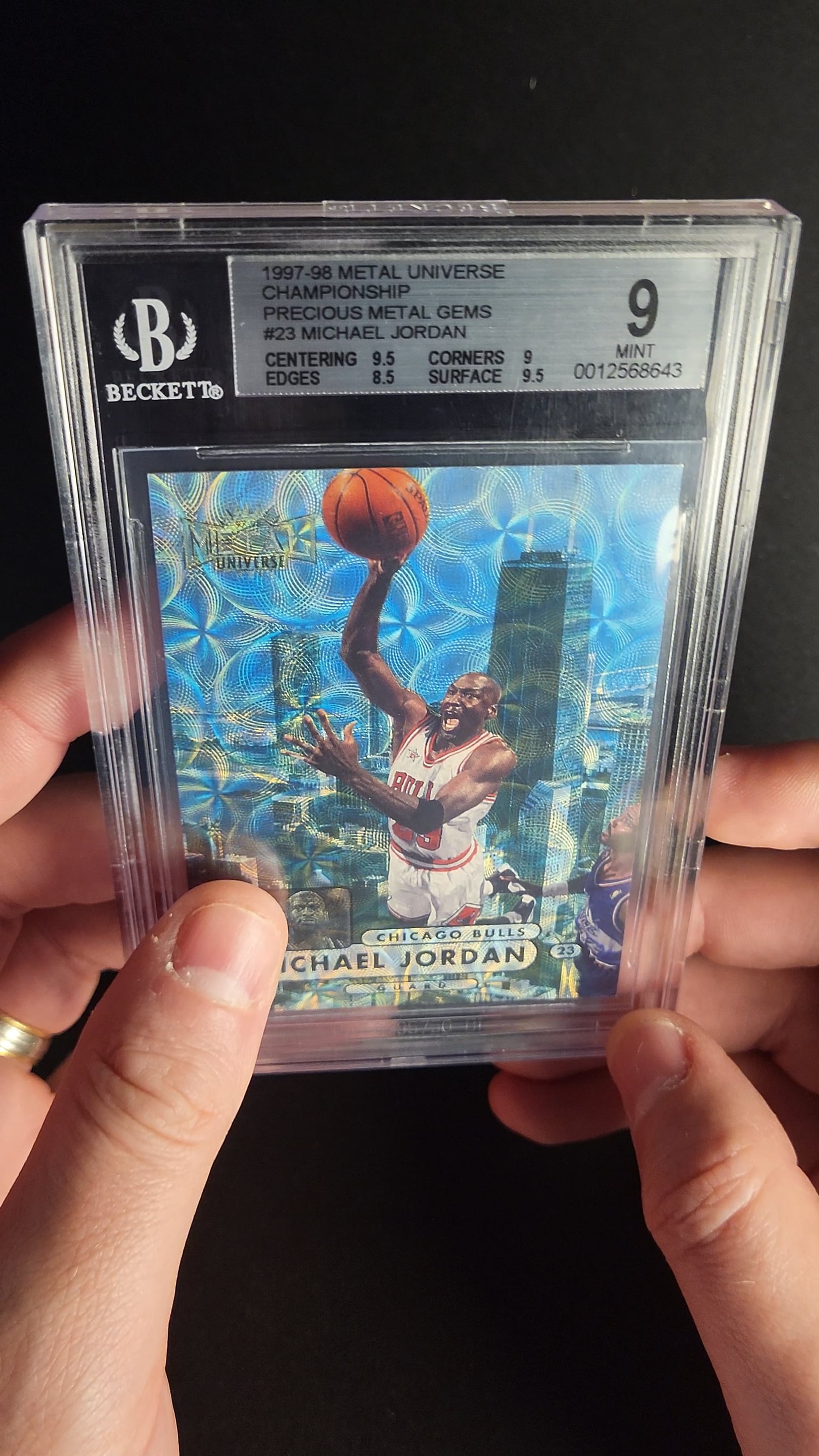 1997 Metal Universe Championship Precious Gems PMG Michael Jordan /50 #23  BGS 9