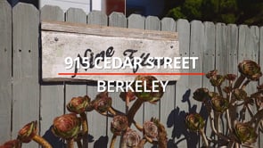 915 Cedar Street, Berkeley - Presented by: William Fletcher and Elijah Fletcher