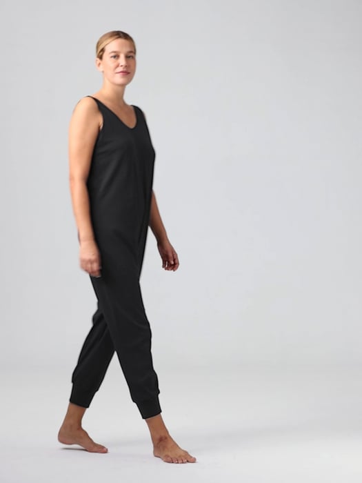 Naked Wardrobe The Nw Sleeveless Jumpsuit In Heather Gray