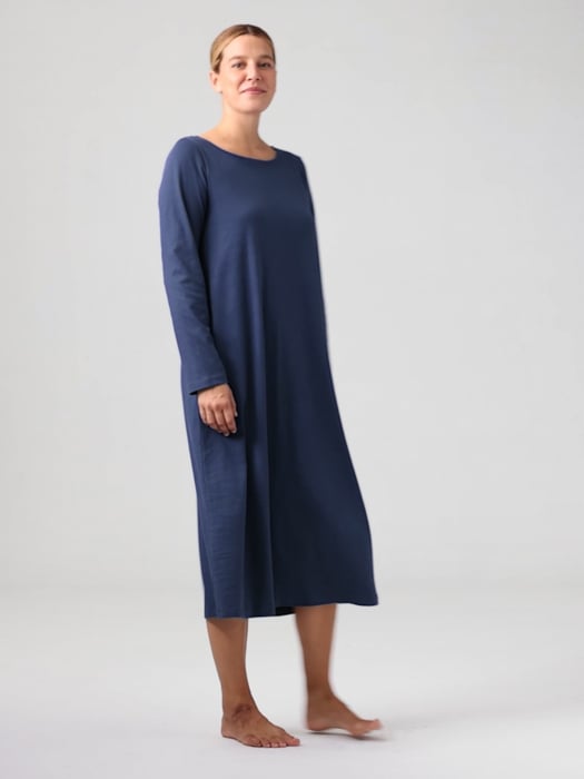 Organic Cotton Interlock Sleep Dress | EILEEN FISHER