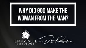 Why did God make the woman from the man?