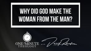 Why did God make the woman from the man?