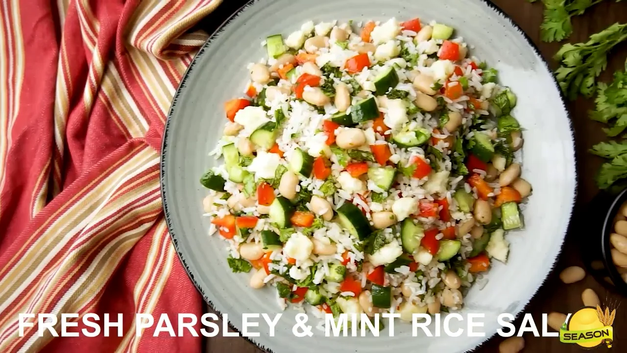 Fresh Parsley and mint rice salad on Vimeo