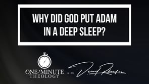 Why did God put Adam in a deep sleep?