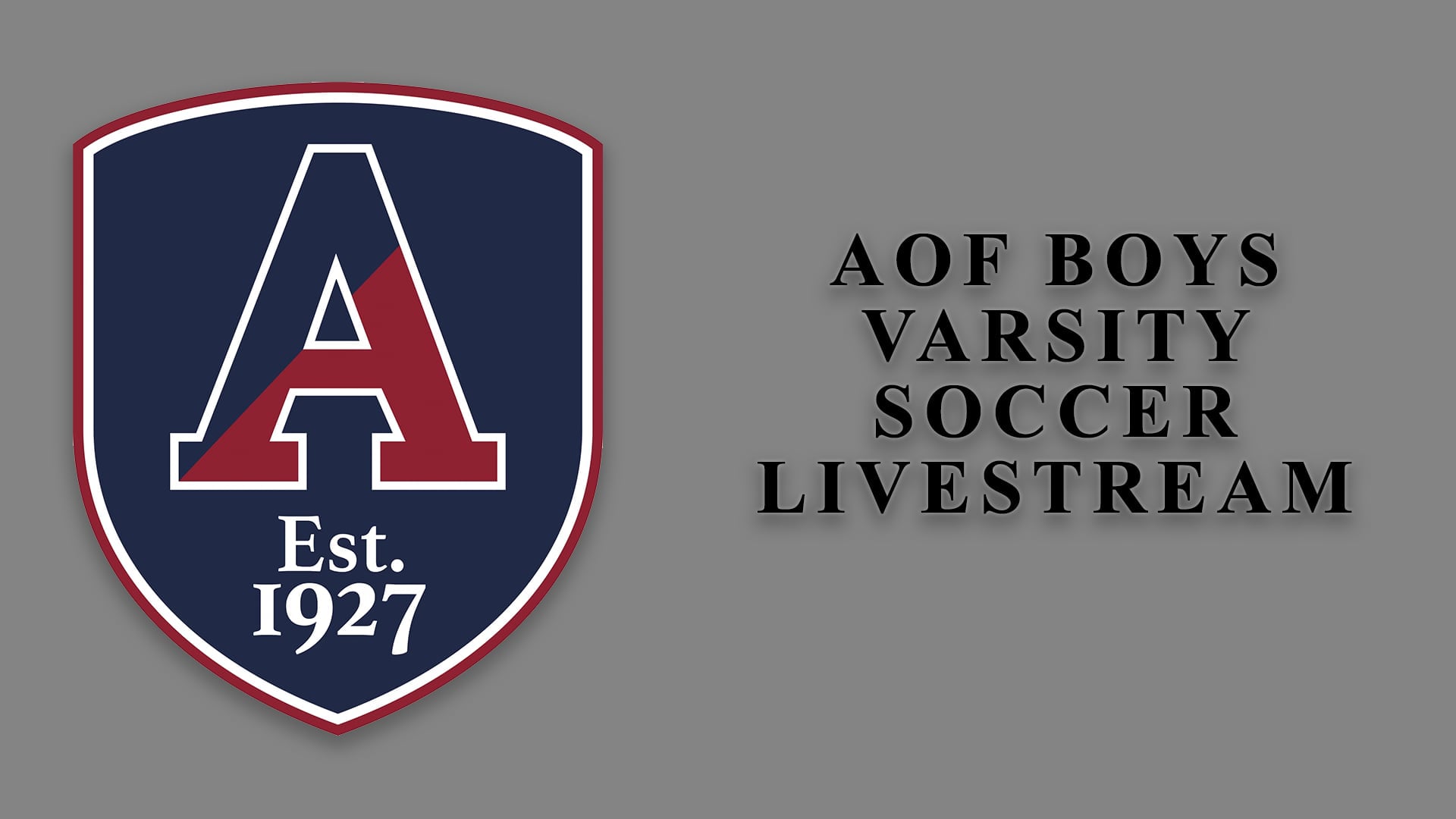 AOF Varsity Soccer Livestream on Vimeo