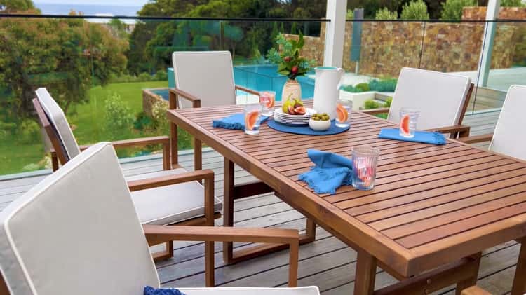 Terrace 6 Seater Timber Dining Set