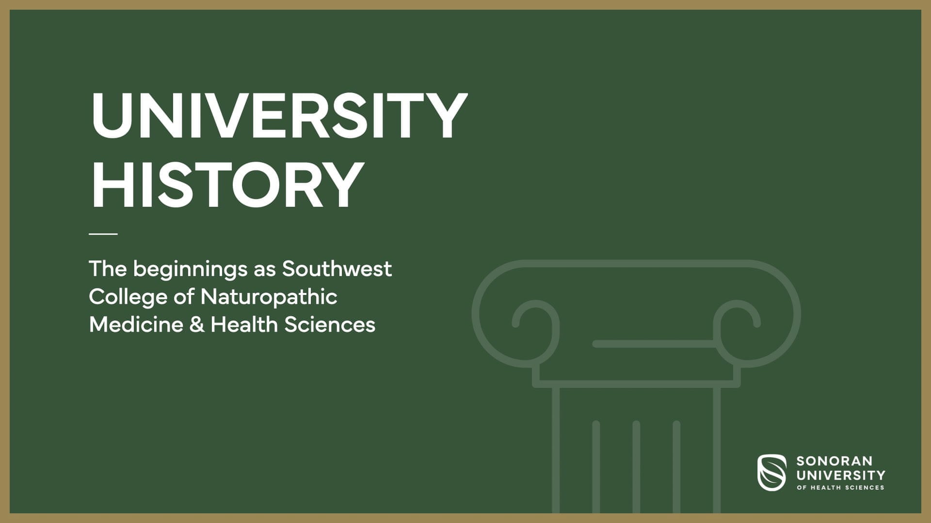 University History - Our Beginnings as SCNM
