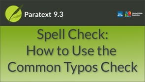 Spell Check: How to use Common Typos Check