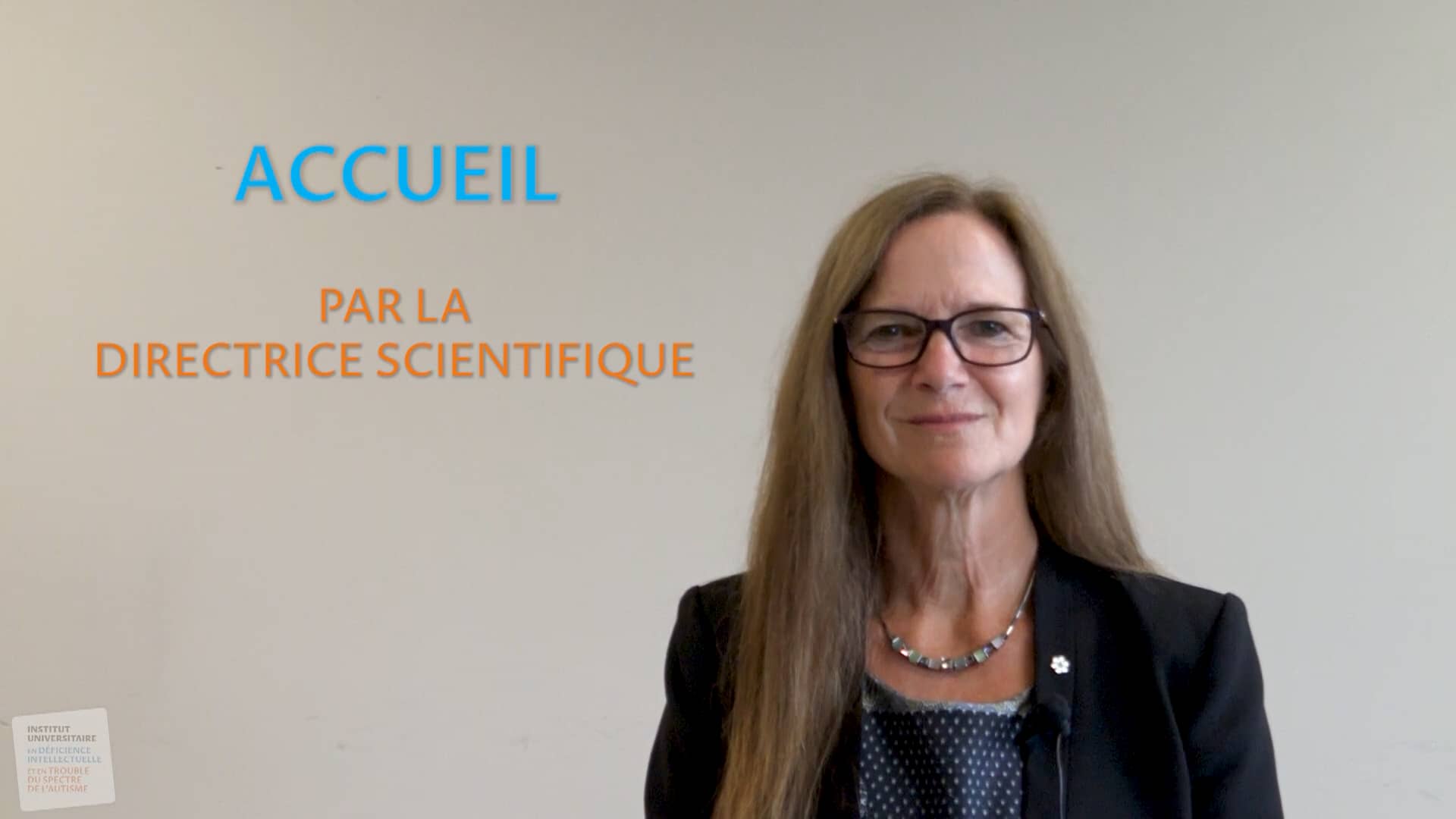 Accueil par la directrice scientifique on Vimeo