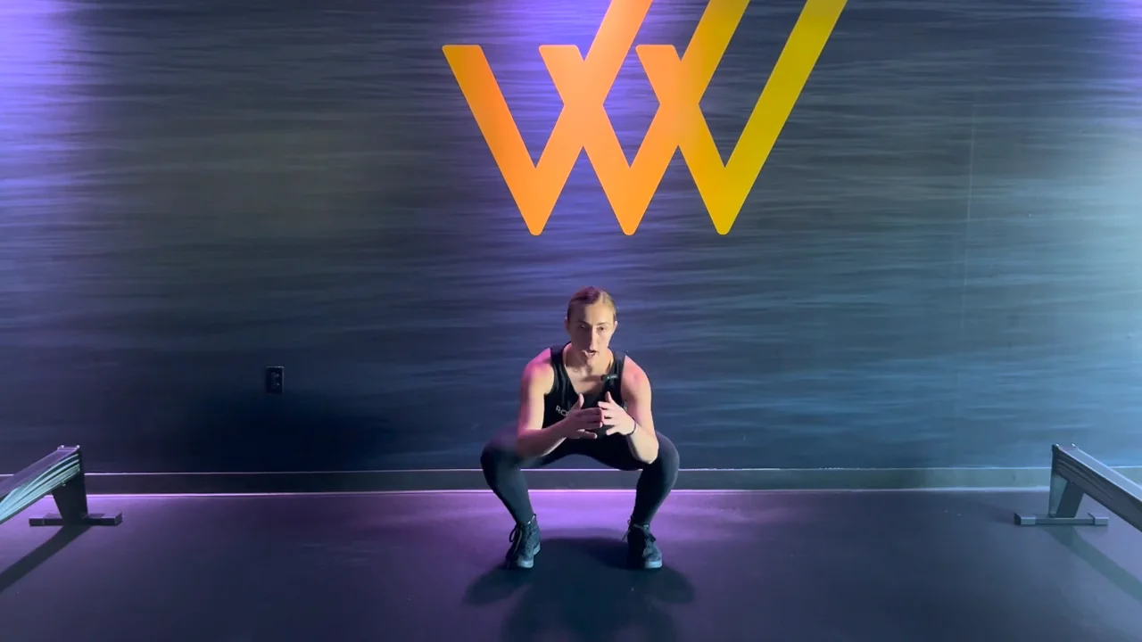 Row House Floor Exercise Video Library Squat + Heel Tap on Vimeo