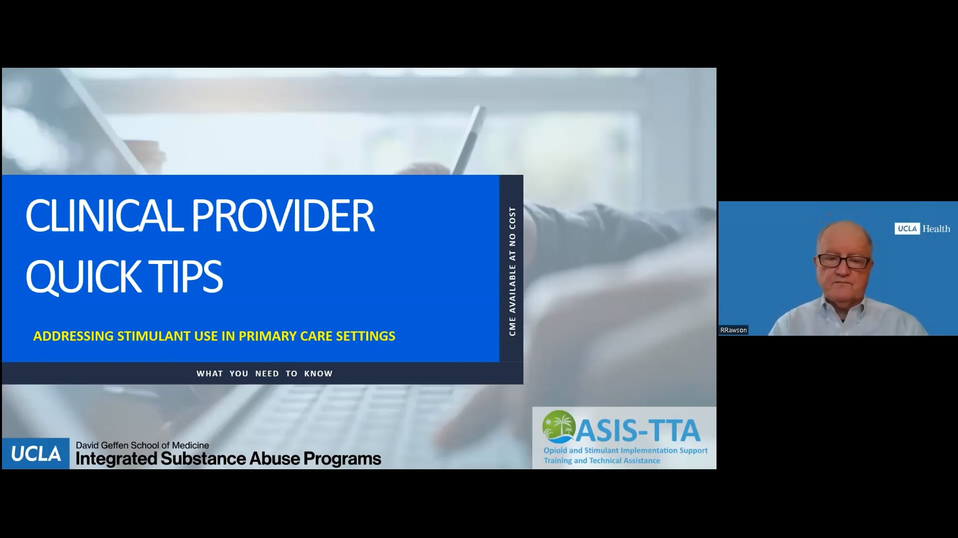 Quick Tips_Richard Rawson_2022 in Clinical Provider Quick Tips on Vimeo