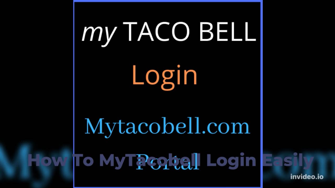 MyTacobell Login Yum Menu Food Order All Useful Info mp4 On Vimeo