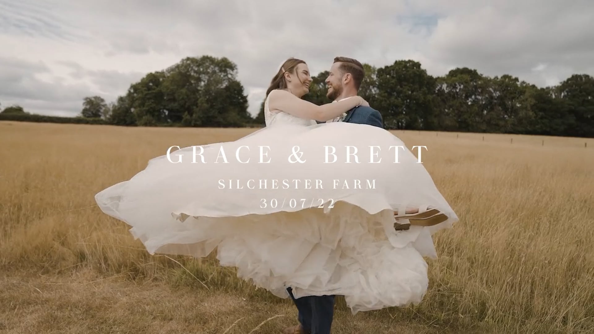Grace & Brett's Wedding Highlights Film at Silchester Farm, Silchester
