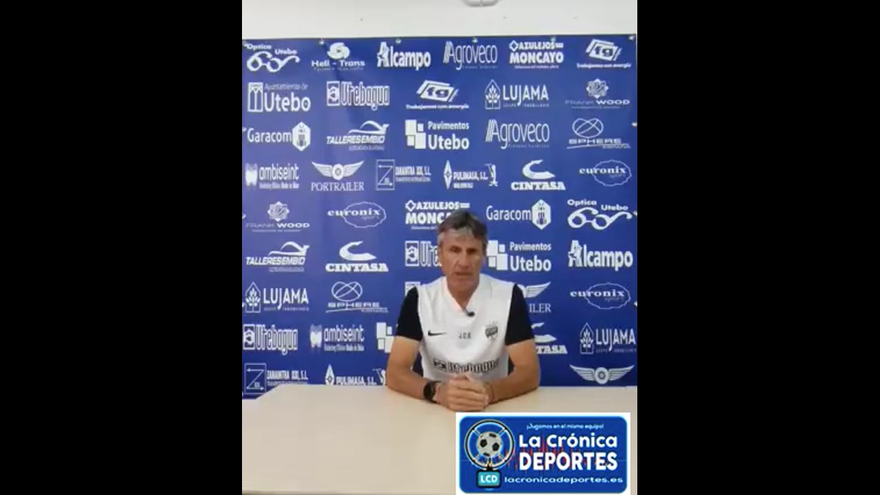 LA PREVIA / SD Tarazona - Utebo FC / JUAN CARLOS BELTRÁN (Entrenador Utebo) Jornada 5 / 2ª RFEF - Grupo 2 / Fuente: Facebook Utebo FC