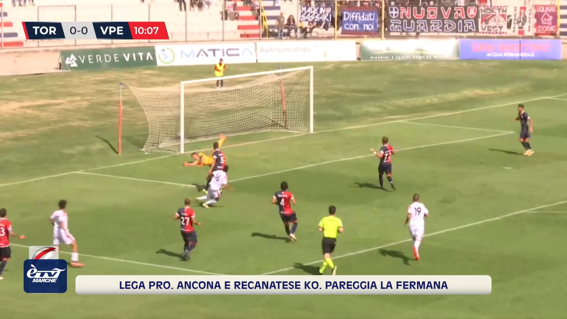 Lega Pro, una sconfitta per Ancona e Recanatese, mentre pareggia la Fermana - VIDEO