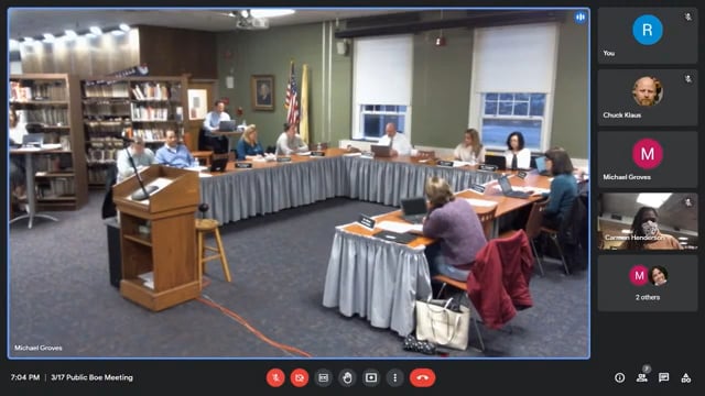 Haddonfield BOE March 17, 2022 Regular Meeting