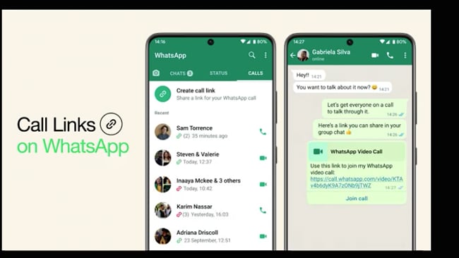 Die neuen Call-Links in WhatsApp