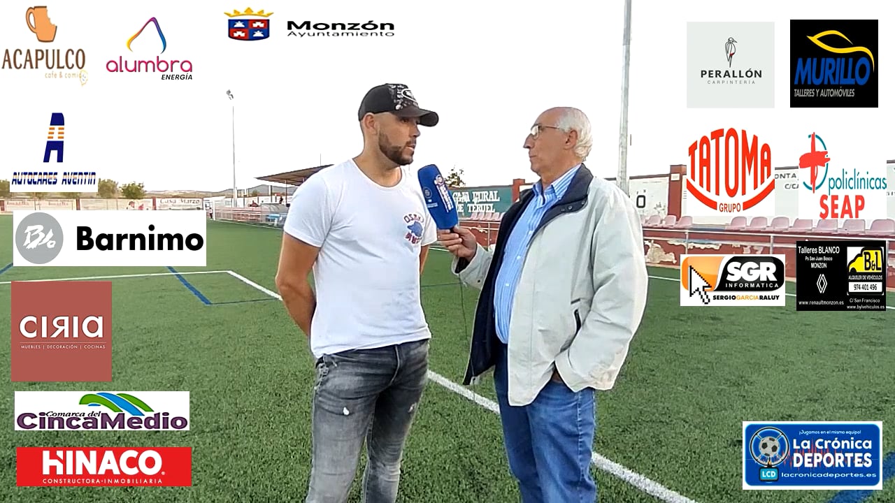 DAVID   BERNAL (Entrenador Cariñena) Cariiñena 2-1 At.Monzón  Alumbra / J 4 / 3ª División