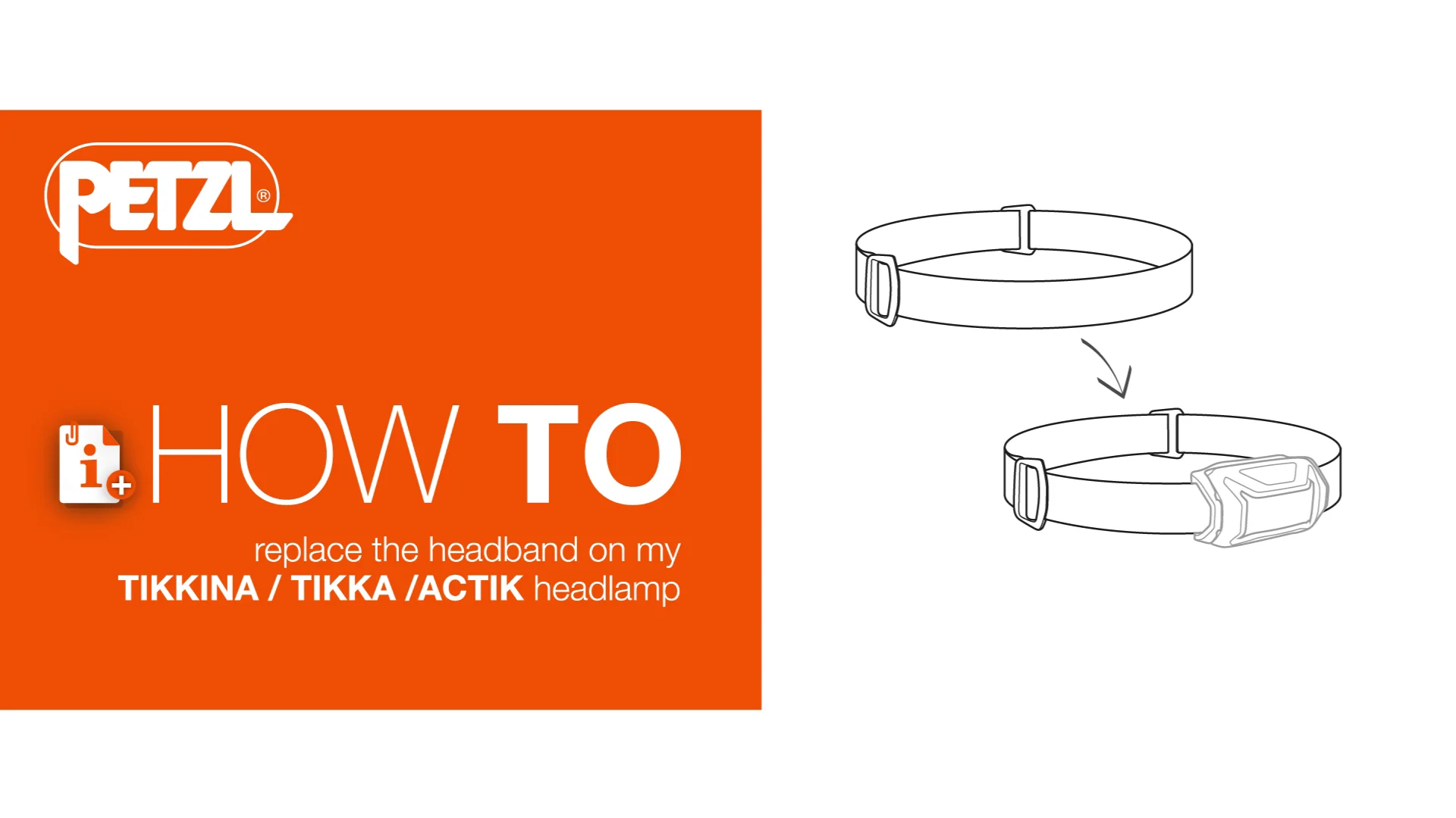 Headband for TIKKINA®, TIKKA®, and ACTIK® E072XB, Spare headband