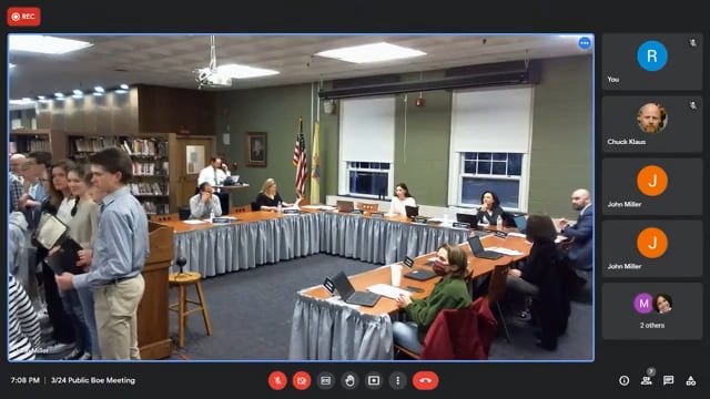Haddonfield BOE March  24, 2022 Regular Meeting