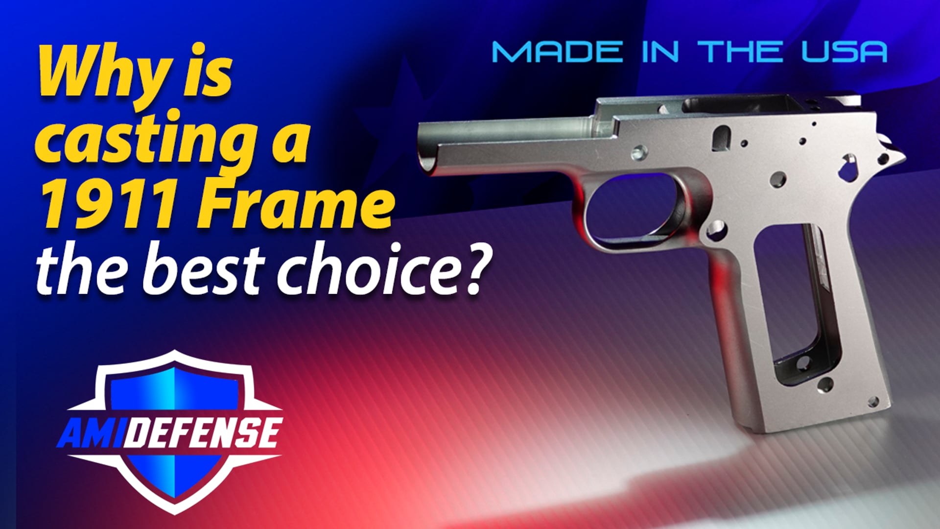 Why is a cast 1911 frame so much better?