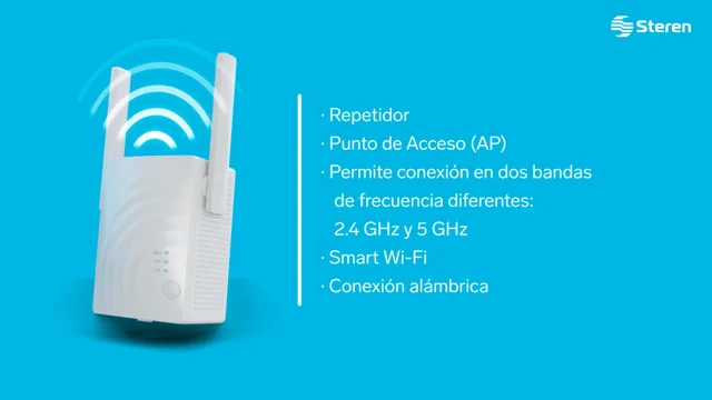 Repetidor Wi-Fi* 2,4 GHz (B/G/N), hasta 25 m de cobertura Steren COM-8200