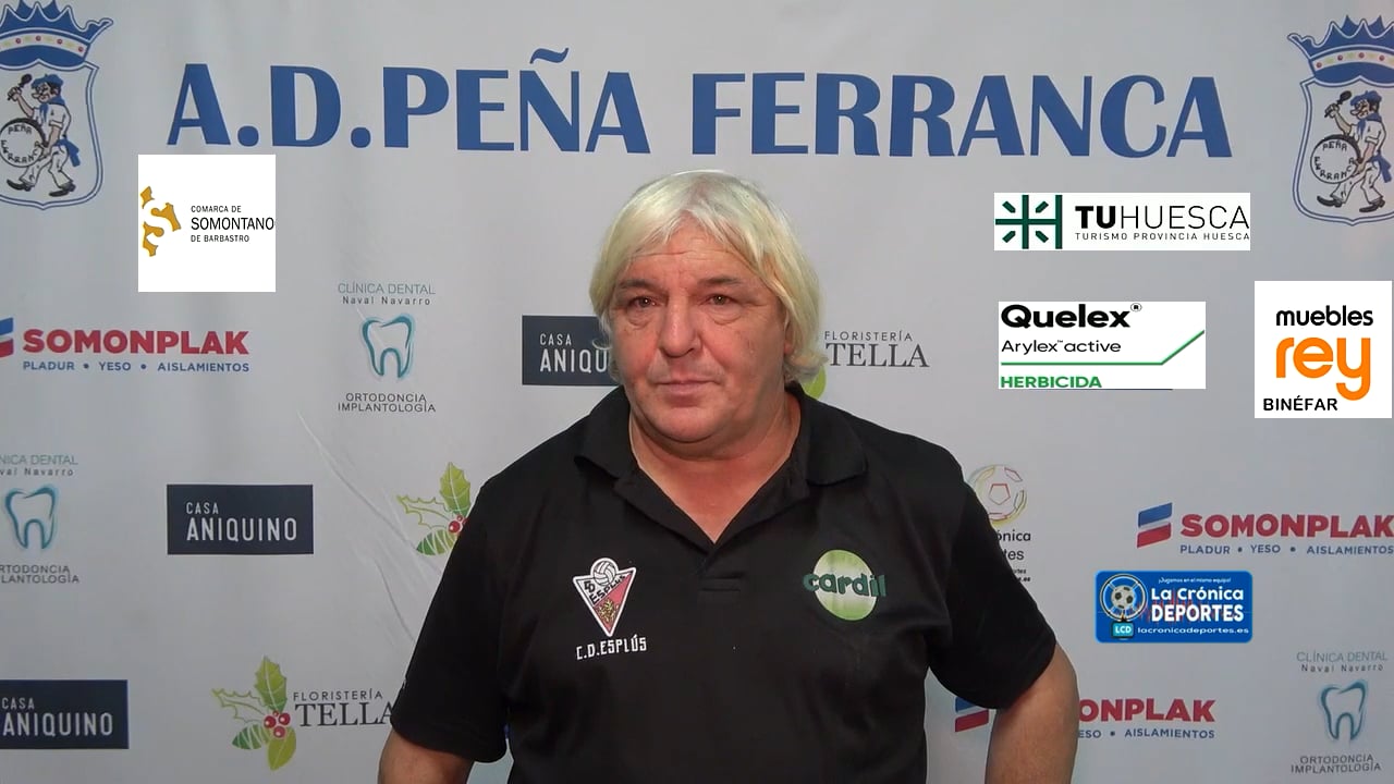 JOSÉ ANTONIO ROBLES (Entrenador Esplus) Ferranca Tella 2-1 CD Esplus / Jornada 4 / 1ª Regional Gr 2