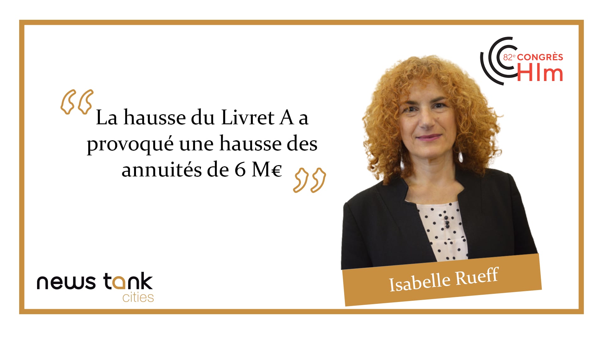 82e Congrès HLM : 5 questions à Isabelle Rueff, directrice générale d ...