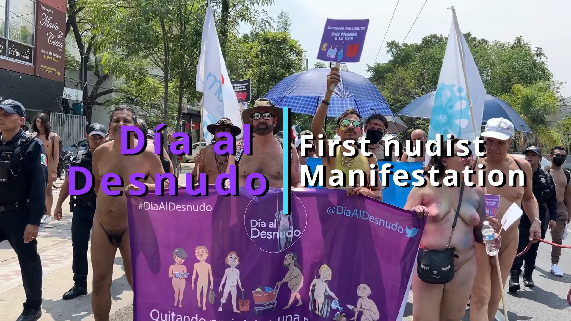 Watch The first nudist public display Online