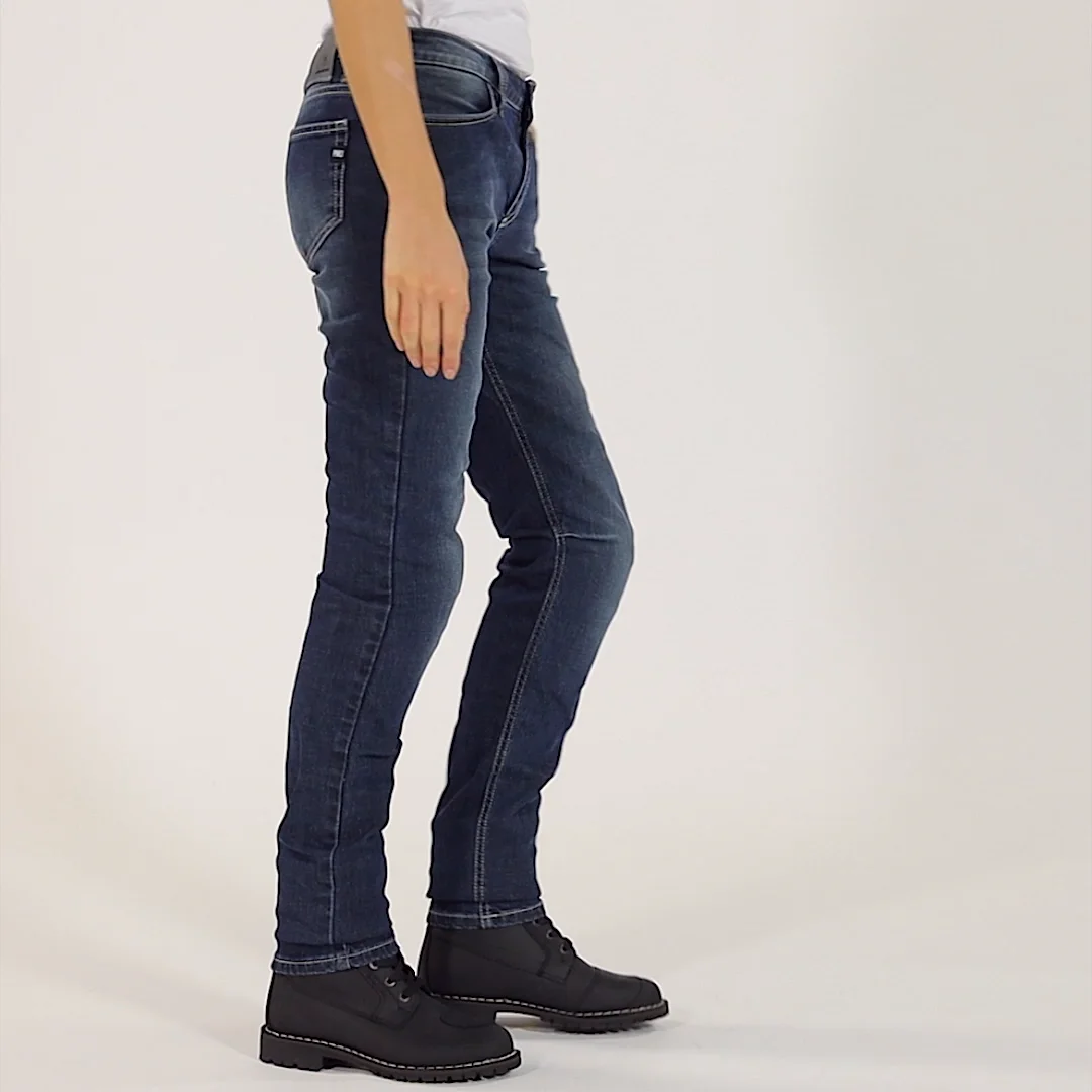 PMJ Florida Lady Jeans Moto Unisex – Denim Stretch Con Protezioni Ginocchia EN1621 – Rinforzato Twaron - 2